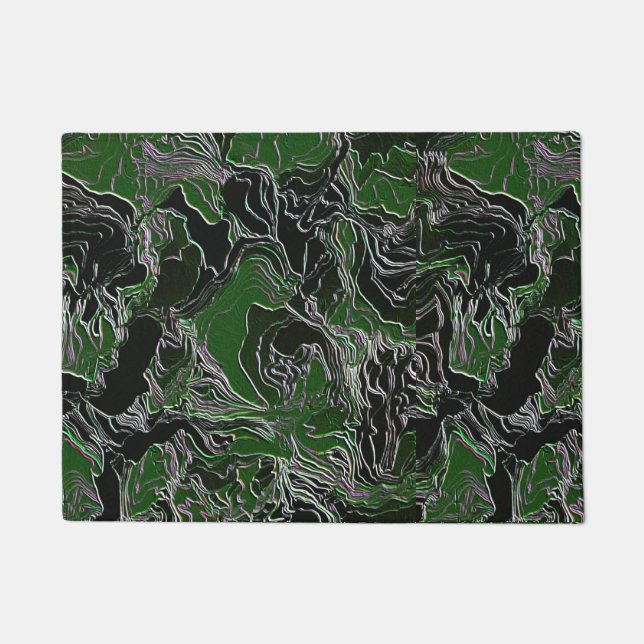 Felpudo Camuflaje verde funky (Anverso)