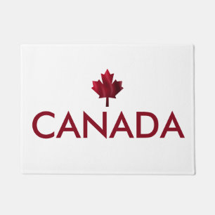 Felpudo Canadá con hoja de arce roja