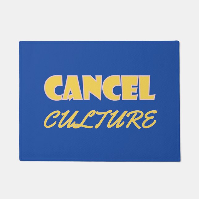 Felpudo Cancelar la línea de comandos cultural (Anverso)