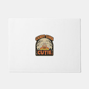 Felpudo Candy Corn Cutie Diseño Vectorial Vintage de Hallo