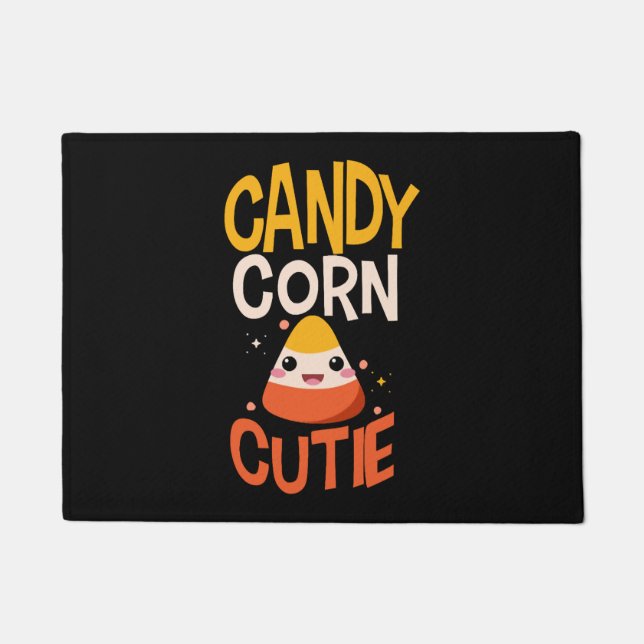 Felpudo Candy Corn Cutie Niños Niños Halloween (Anverso)