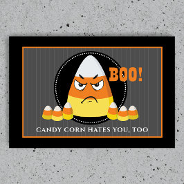 Felpudo Candy Corn Hater Halloween