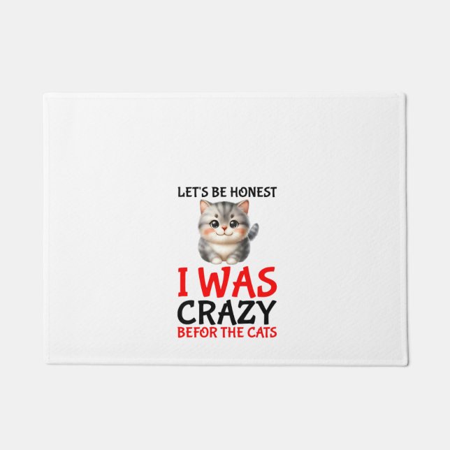 Felpudo Candy de mujeres sólo dame gatos diseño divertido (Anverso)