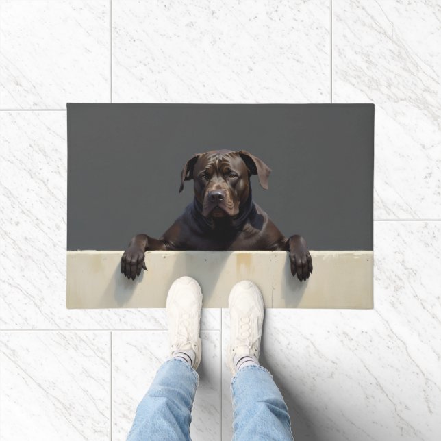 Felpudo Cane Corso Dog Doormat Art (Interior)