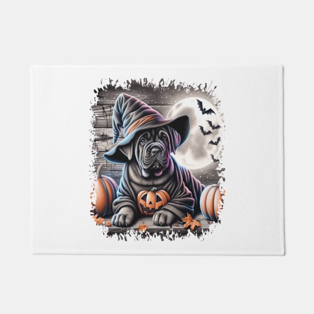 Felpudo Cane Corso Dog Halloween (Anverso)