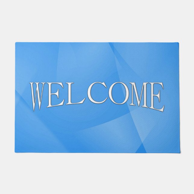 Felpudo Capas Delicadas de azul (Anverso)