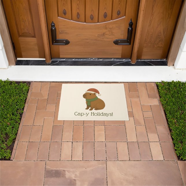 Felpudo Capibara en Navidades (Exterior)