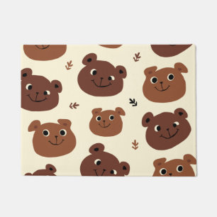 Felpudo Cara de oso divertida
