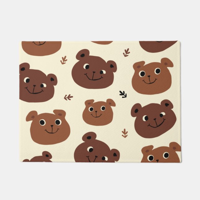 Felpudo Cara de oso divertida (Anverso)