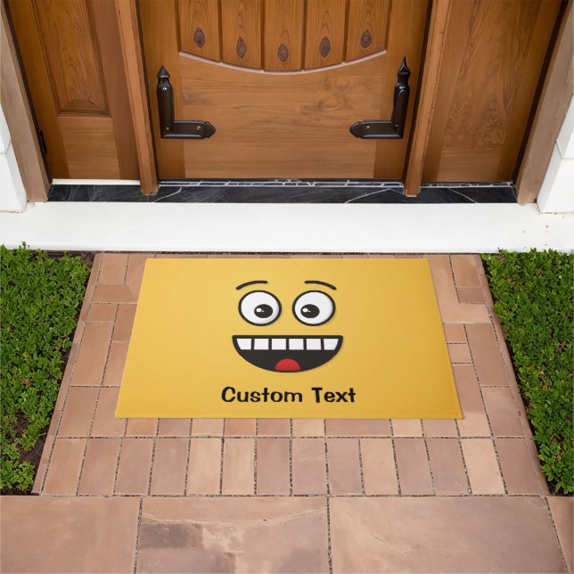 Felpudo Cara sonriente con boca abierta (Exterior)