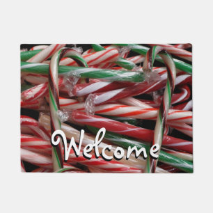 Felpudo Caramelos de menta de chocolate Festivo Navideño
