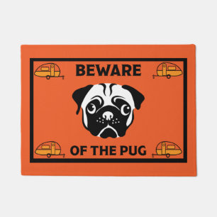 Felpudo Caravana Pug Dog Mat
