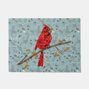 Felpudo Cardenal Rojo, el pájaro de los Navidades