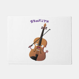 Felpudo Caricatura musical divertida en violín