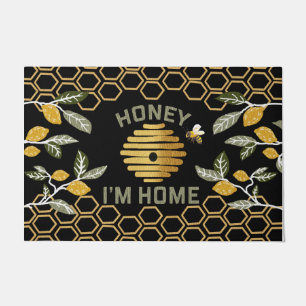 Felpudo Cariño, yo soy mi hogar Lemon Doormat, Abeja linda