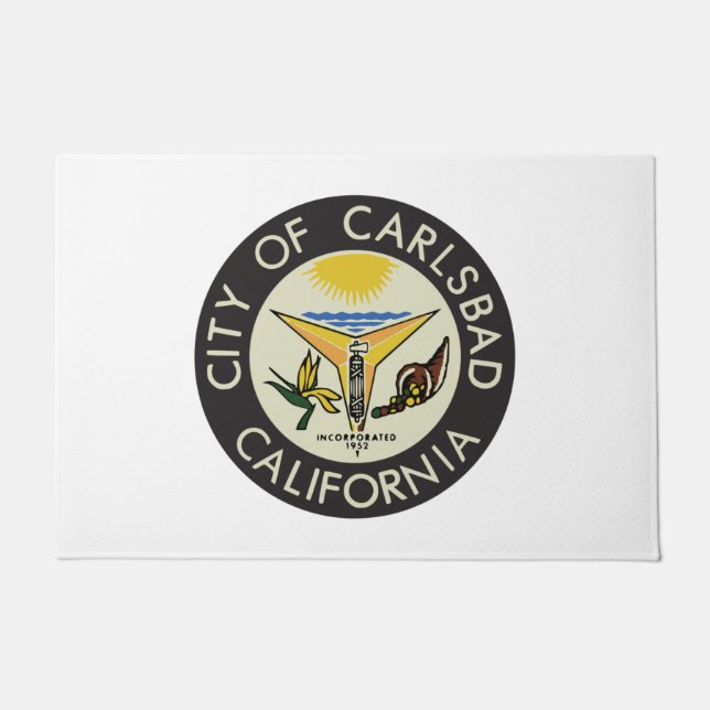 Felpudo Carlsbad (California) City Seal (Anverso)