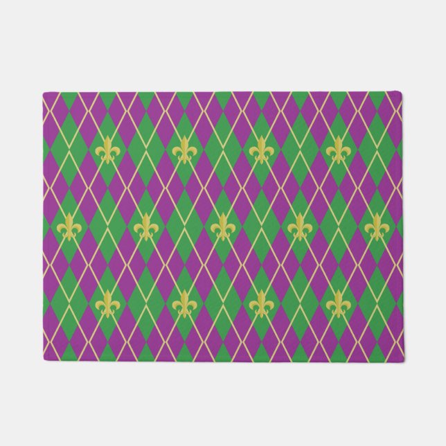 Felpudo Carnaval Argyle Doormat (Anverso)