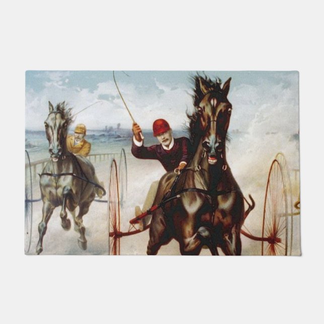 Felpudo Carreras del mazo de cables de época (Anverso)