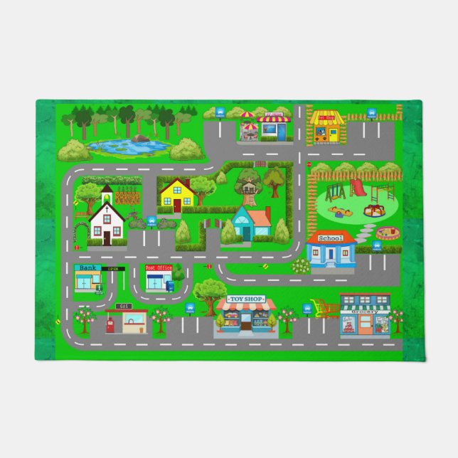 Felpudo Carreteras para coches (Anverso)