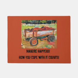 Felpudo carrito de estiércol para la vida rural, foto real