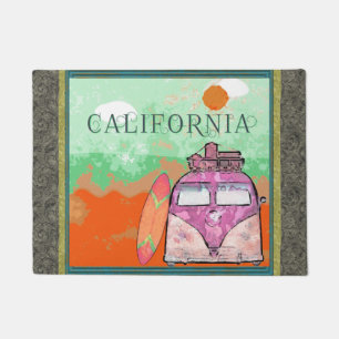 Felpudo Cartel de viaje de California Doormat