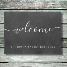 Cartón de nombres de familia personalizados