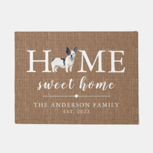 Felpudo Casa de bulldog francesa dulce Doormat