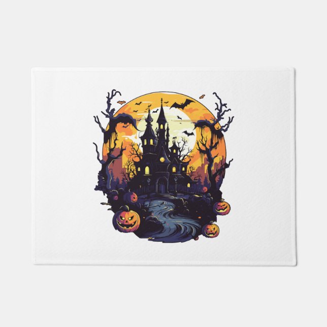 Felpudo casa de halloween (Anverso)