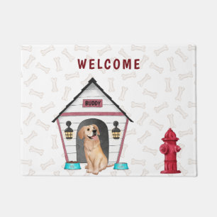 Felpudo Casa de perro y recuperador de oro