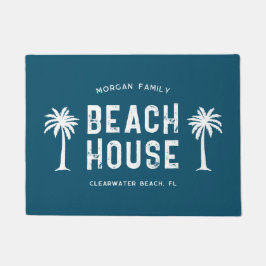 Felpudo Casa de playa de veraneo de nombre familiar
