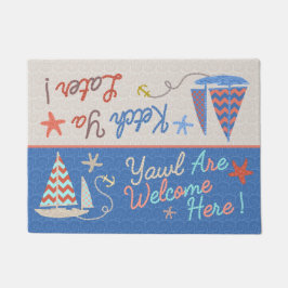 Felpudo Casa de playa | Divertido velero | Humor Náutico