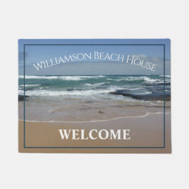 Felpudo Casa de playa personalizada Ocean Door Mat