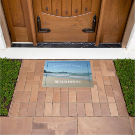 Felpudo Casa de playa personalizada Ocean Door Mat