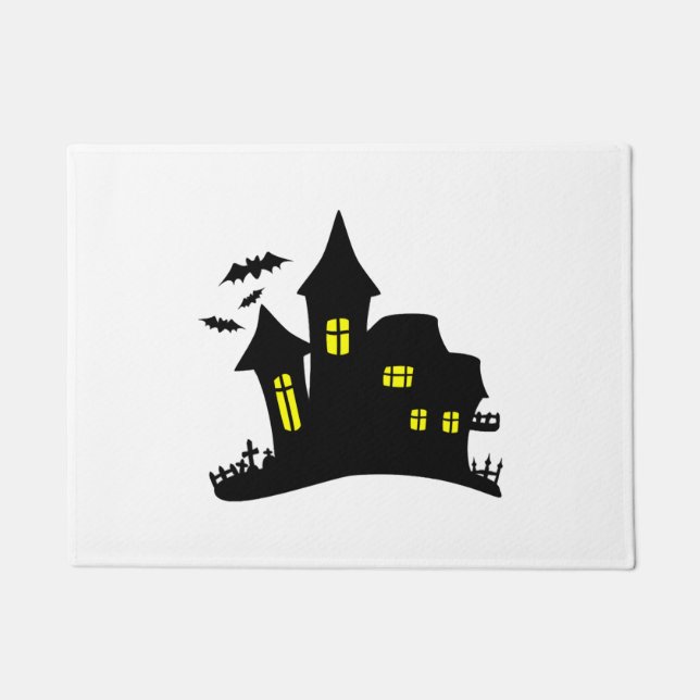 Felpudo Casa Encantada Halloween Embrujado (Anverso)