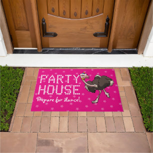 Felpudo Casa fiesta Prepárense Para Bailar! Personalizado 