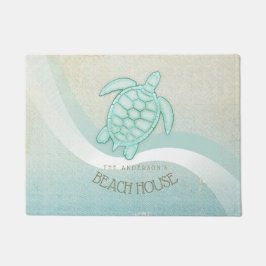Felpudo Caseta de playa Tortuga Náutica Aqua Blue ID623