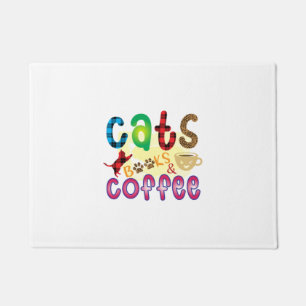 Felpudo Cat Art Cats Libros Café