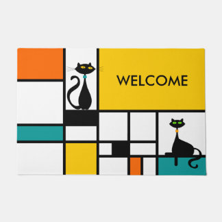 Felpudo Cat - Arte moderno