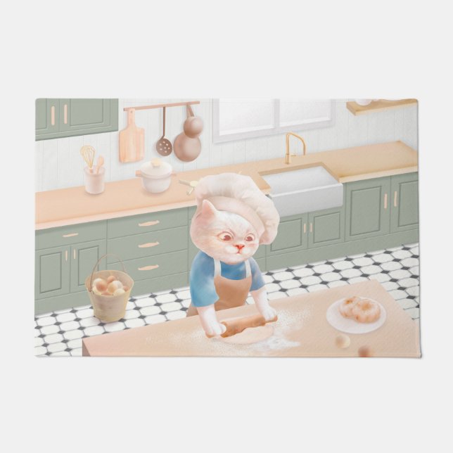 Felpudo Cat Baker Baby - Acogedor Kneading (Anverso)