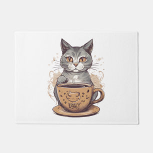 Felpudo Cat Coffee
