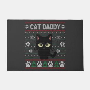 Felpudo Cat Daddy Navidades feos suéter Pajama Kitty Cat