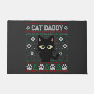 Felpudo Cat Daddy Navidades feos suéter Pajama Kitty Cat