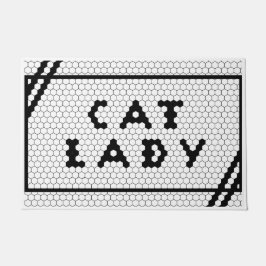Felpudo Cat Lady Cat Lover Tile