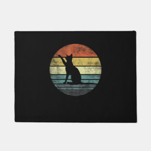 Felpudo Cat Lover Regalos Retro Vintage Kitty Silhouette