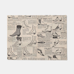 Felpudo Catálogo de publicidad de zapatos antiguos