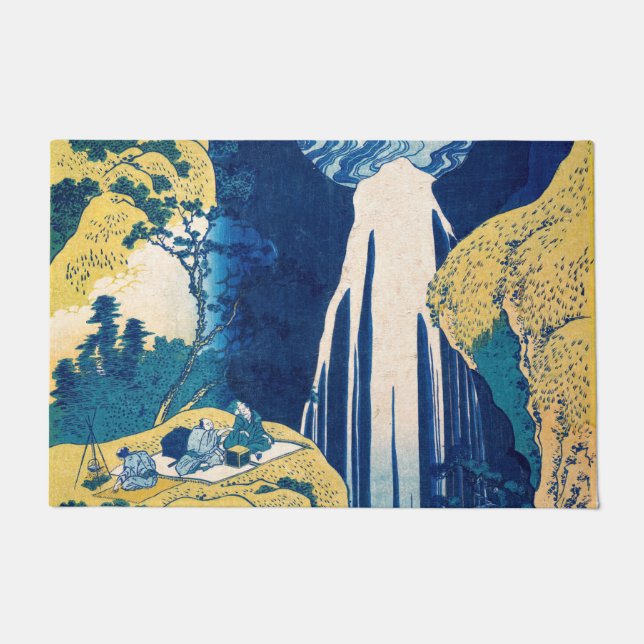 Felpudo Cataratas de Katsushika Hokusai - Amida (Anverso)