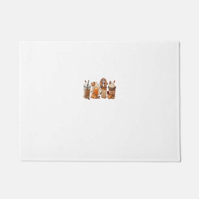 Felpudo Cavalier King Charles Spaniel Cae Café Hallowee (Anverso)