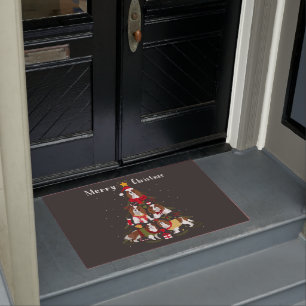 Felpudo Cavalier King Charles Spaniel navidad navideña