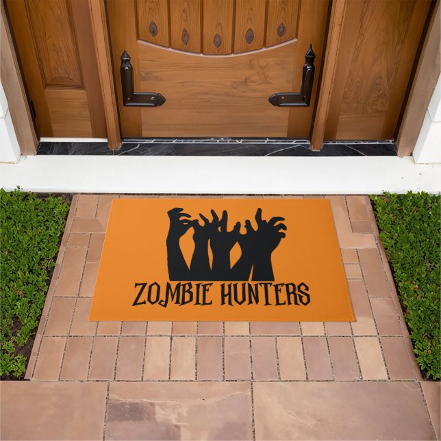 Felpudo Cazadores de Zombies Halloween (Exterior)
