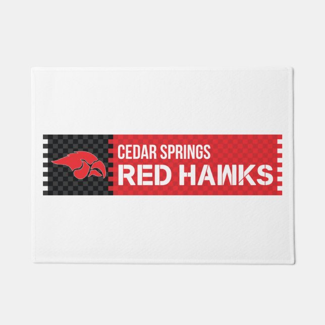 Felpudo Cedar Springs Red Hawks (Anverso)